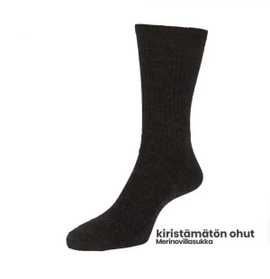 Kiristämätön ohut merinovillasukka kuva