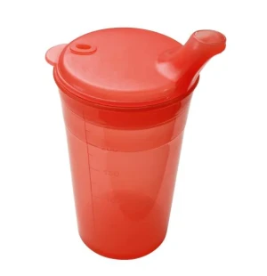 Pipmugg med 2  vätskelock, kort pip image