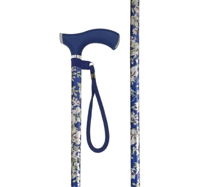 GehstockWalkingStick BlueFlower 1 kuva